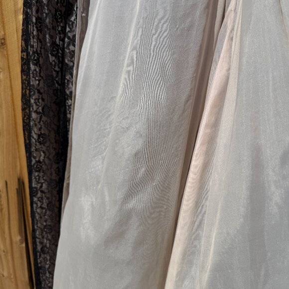 Vintage Peignoir Robe 60s Marilyn Black Floral Lace Peignoir Lingerie Robe | M/L - Picture 16 of 17